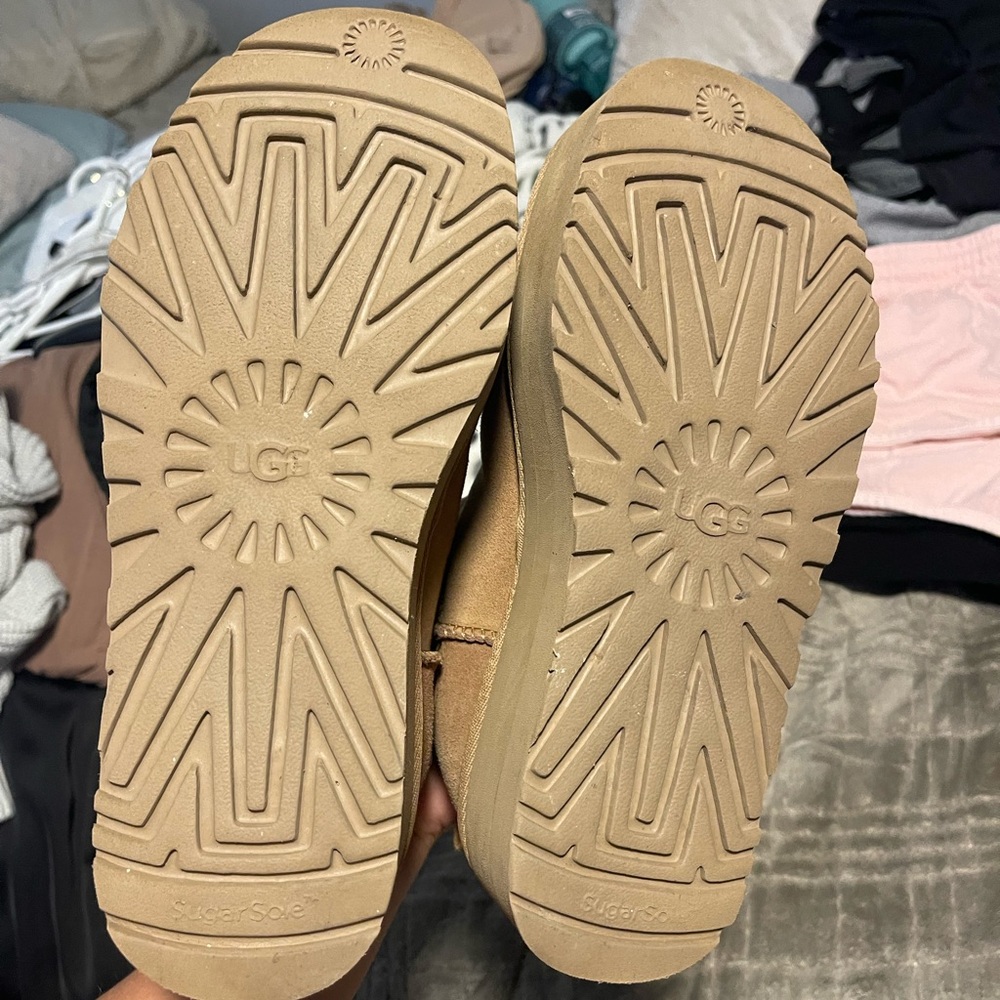 Classic Ultra Mini Platform Uggs In Chestnut - image 6